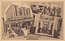 Portland OREGON-MULTNOMAH HOTEL-YOUR Western HOME-600 ROOMS-LOT Of 2 Postcards - £7.53 GBP