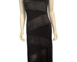 Calvin Klein Black &amp; Tan Sleeveless Round Neck Maxi Knit Dress Size 10 - $28.49