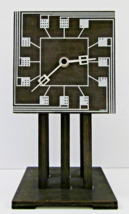 Antique Charles Rennie Mackintosh Domino Clock Black Wood - $59.40