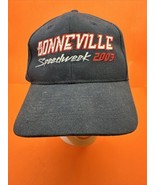 Vintage Bonneville Speed week 2003 baseball Hat Cap  Racing Blue canvas - £39.10 GBP