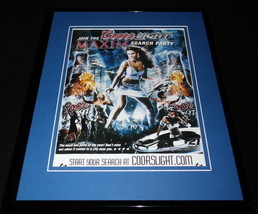 2006 Coors Light Maxim Search Party 11x14 Framed ORIGINAL Vintage Advertisement - £27.08 GBP