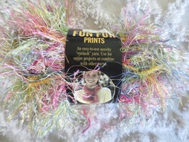 1-1/2 Oz. Lion Brand Fun Fur Prints &quot;Eyelash&quot; Polyester Confetti Yarn - £2.36 GBP
