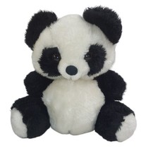 Vintage Hi-Lo Imports Plush Pand Bear Black White Stuffed Animal 1983 11&quot; - £10.10 GBP