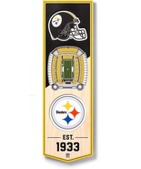 Pittsburgh Steelers 954149 NFL 3D Acrisure Stadium Banner Wall Art 6 x 19 - $34.60