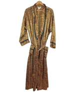 Georgette Trabolsi Neiman Marcus Robe Silky Leopard Animal Print Large V... - $273.79 CAD
