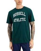 MSRP $20 Russell Athletic Men&#39;s Archie Logo Graphic T-Shirt Green Size Large - £6.36 GBP
