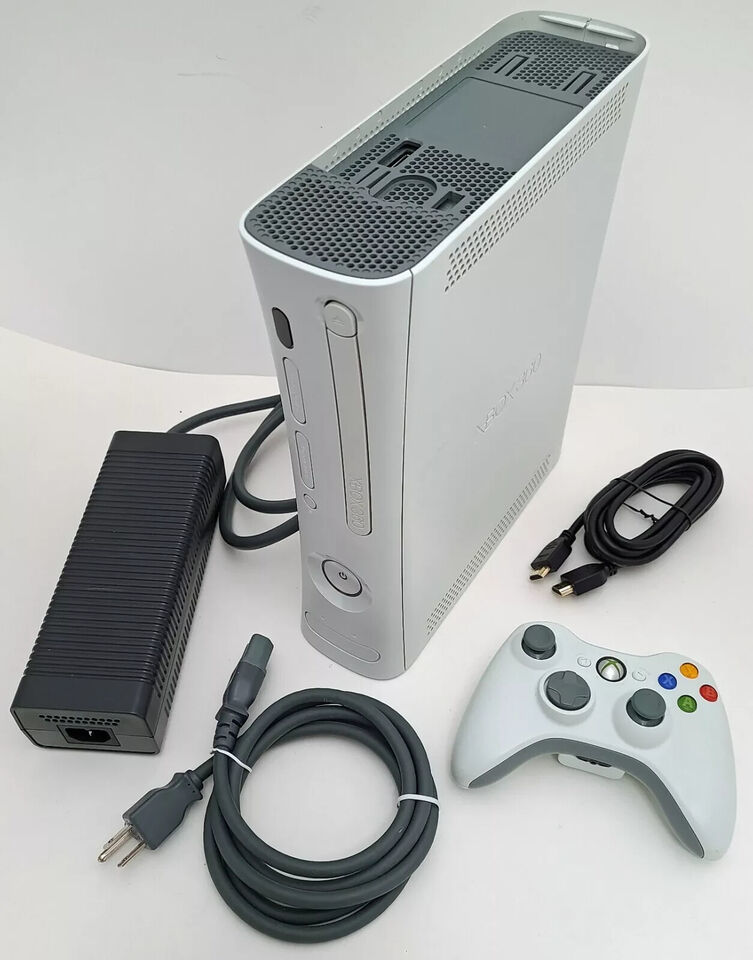 Microsoft XBox 360 Core Matte White Video Game Console Gaming System HDMI