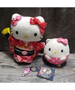 Sanrio Hello Kitty Japanese Geisha Kimono Plush Melody Keychain Ty Squis... - $43.54