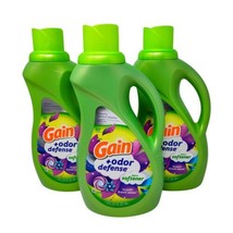 3 Gain + Odor Defense Liquid Fabric Softener, Super Fresh Blast Scent 51... - £17.20 GBP