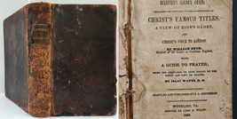 1849 antique PRAYER GUIDE isaac watts BELIEVER&#39;S GOLDEN CHAIN wm dyer bible - $123.70
