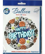 CTI  &quot;Happy Birthday&quot; size 17&quot; Superloons Foil Balloon - $8.90