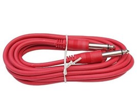 New 6 Ft Foot Red 1/4 Ts Mono Guitar To Amp Effects Fx Pedal Patch Cable... - £17.57 GBP