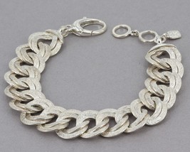 Retired Silpada Sterling Dual Finish Double Sided CHICEST LINK Bracelet ... - £79.82 GBP
