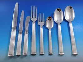 Triade by Christofle France Silverplated Flatware Set 8 Service 66 pcs Dinner - £6,741.29 GBP