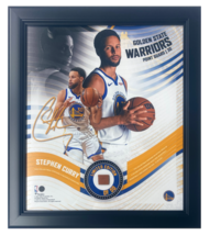 Stephen Curry Framed Warriors 15&quot; x 17&quot; Game Used Basketball Collage LE 50 - £91.32 GBP