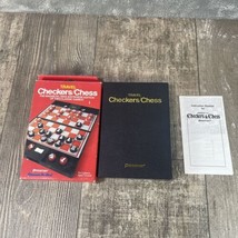 Vintage 1988 Pressman TRAVEL Checkers / Chess Magnetic Board Game - £9.10 GBP