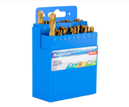 Mastercraft Titanium Twist Drill Bit Set | 100-Piece Coated High Speed S... - $273.47 MXN
