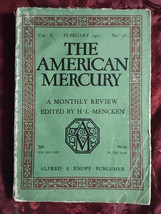 American Mercury February 1927 Fred Kelly Henry Pringle - £8.92 GBP