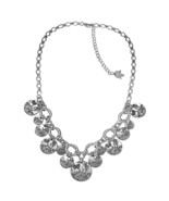 Charm Necklace  20 - 23 in adjustable silver color NEW - $302.61 MXN