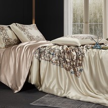 Bed Silk Four-piece Set - £985.50 GBP+