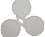 Tupperware Sheer Clear Replacement Lid Butterfly Tab Round 2541A-2 Cerea... - $12.86