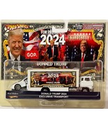 Custom Hot Wheels Team Transport TESLA ROADSTER Trump 2024 MAGA w/ Real ... - $199.38 CAD