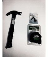 Hammer with Fiberglass Handle, Claw - 16 Oz - 25 &#39; Tape Measure - Key Sh... - $54.45