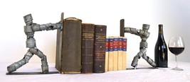 Wine Barrel Ring Bookends - Kitabu - Made from salvaged Napa wine barrel rings - £198.58 GBP