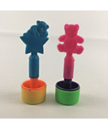 Lisa Frank Rubber Stamp Stampers I Love You Teddy Bear Star Panda Vintag... - $67.33 CAD