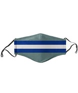 Silver &amp; Blue Stripes Team Mask - Face Accessory - Fan Gear - $4.00