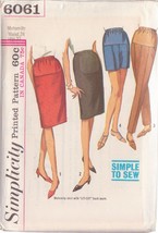 Simplicity Vtg 1965 Ptrn 6061 Sz 24 Misses&#39; Maternity Skirt Slacks Shorts Uncut - £3.11 GBP