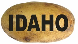 Idaho Oval Bumper Sticker or Helmet Sticker D2328 State Euro Oval Potato - $1.39+