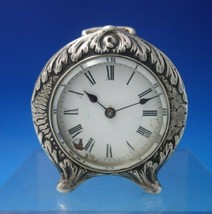 Lap Over Edge Acid Etched by Tiffany Sterling Silver Clock by VAP Brevet #6021 - £1,587.38 GBP