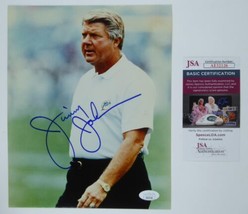 Jimmy Johnson Signed 8x10 Photo Miami Dolphins Head Coach HOF JSA COA - £155.26 GBP