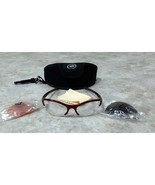 Quattro Unisext Cycling Sunglasses Safety Glasses Red Interchangeable Le... - £23.39 GBP