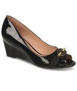 Naturalizer Excel, Women&#39;s Patent Wedge Shoes, Black, Size 7.5 W - $48.08 CAD