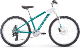 Girls' Youth 8–12 Years Hardtail Mountain Bike, Raleigh Bikes Eva 24, Teal. - $527.95