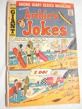 Archie Giant  Series #198 Archie&#39;s Jokes 1972 Fair Pin-Up Bikini Cover - £6.25 GBP