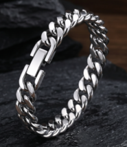 Cuban Chain Bracelet  Stainless Steel Men Women Curb Link 6-12mm - $9.99+