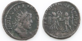257-258 Roman Billon Antoninianus Coin XF Gallienus Victory RIC-452 Sear... - $103.95