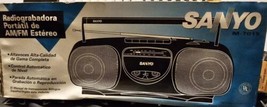Sanyo M-7015 Mini Boombox AM/FM Stereo Cassette Recorder In Original Pack. - £74.46 GBP