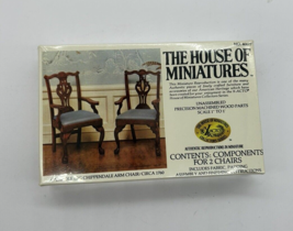 House of Miniatures Dollhouse Kit 40027 Cabriole Leg Chippendale Armchair/Circa - $25.94