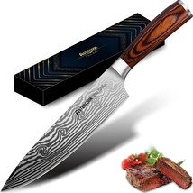 Chef Knife, 8 Inch Professional Kitchen Chef Knife, German High Carbon Stainless - £36.04 GBP