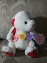 Hallmark Hug Me Valentines Day Plush Teddy Bear 9&quot; NWT Surface Washable Made In - £15.02 GBP