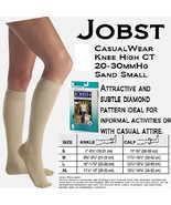 JOBST CasualWear Knee High Socks Closed Toe 20-30mmHg (Sand) Small - £25.68 GBP