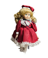 Christmas Vintage Porcelain Doll:12 inches - $69.18