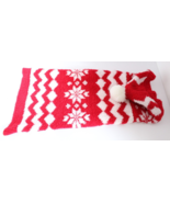 Hip Doggie Red White Snowflake Dog Hoodie Sweater ~M~ - £11.02 GBP
