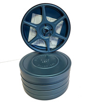 Five (5) 8mm Film Canisters with 5 Take Up Reels Metal Case 5&quot;  Lechmere Photo - £20.25 GBP