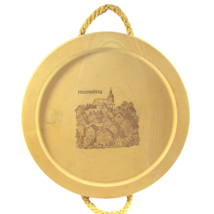 Freudenberg Germany Wooden Charger Plate Vintage Rope Handles German Woo... - $14.78