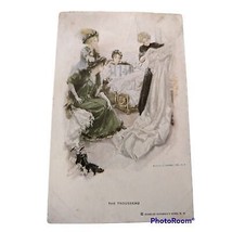 The Trousseau Postcard 4 Ladies &amp; a Wedding Dress Chas Schribner 1920s? ... - £11.00 GBP